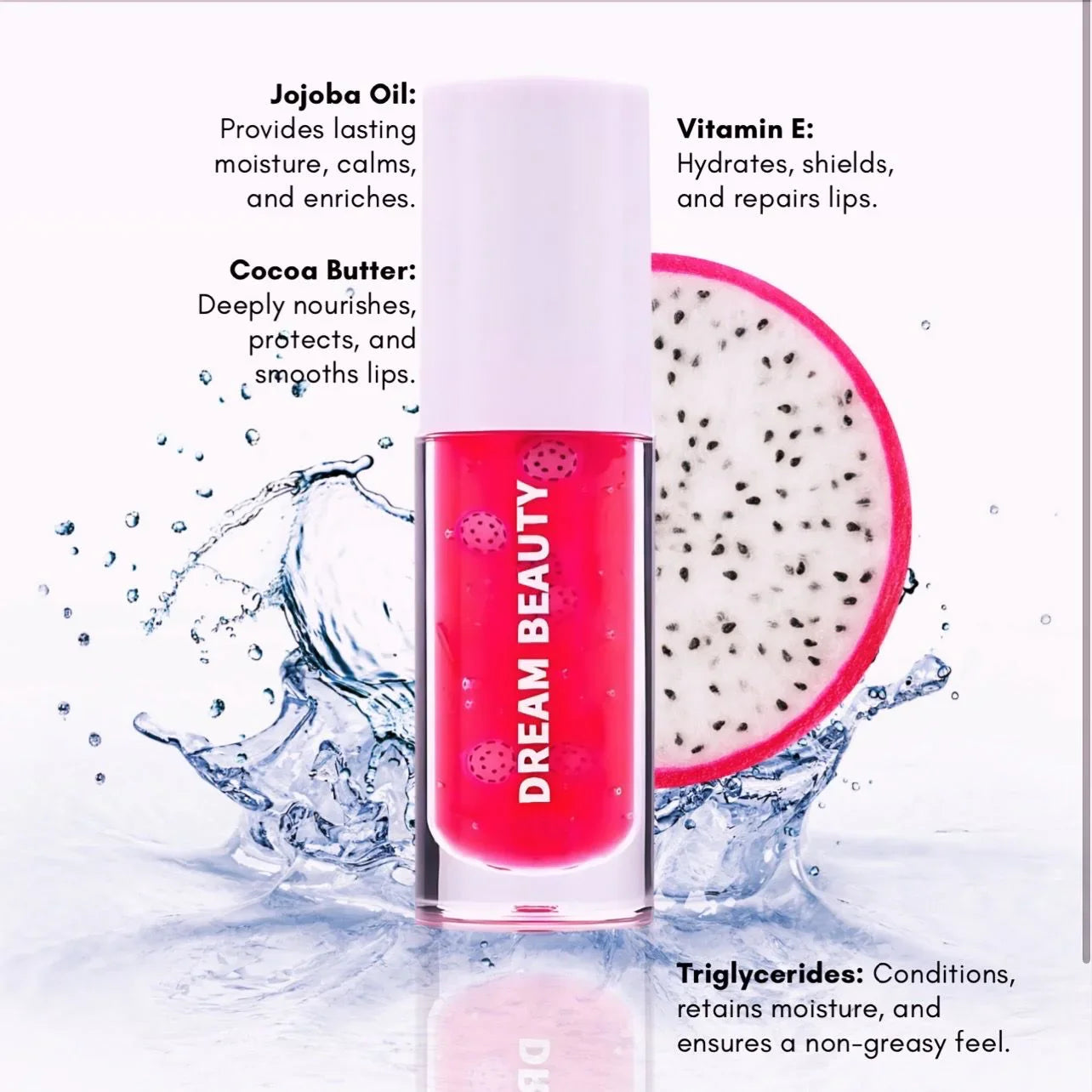 Jelly Lip Oil (Pitaya) - Dream Beauty