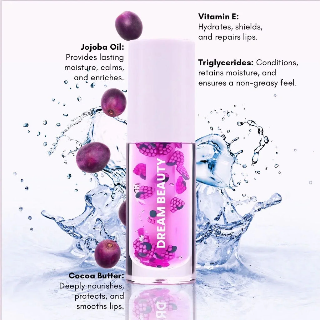 Jelly Lip Oil (Grape) - Dream Beauty